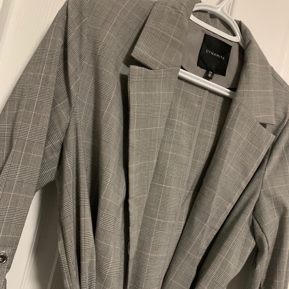 Never worn Dynamite long blazer-tie around waist.